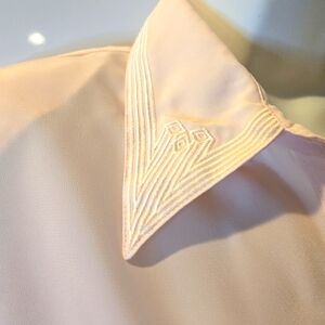 Light Pink Kathy Chi Long Sleeve Blouse with Embroidery Size 10P